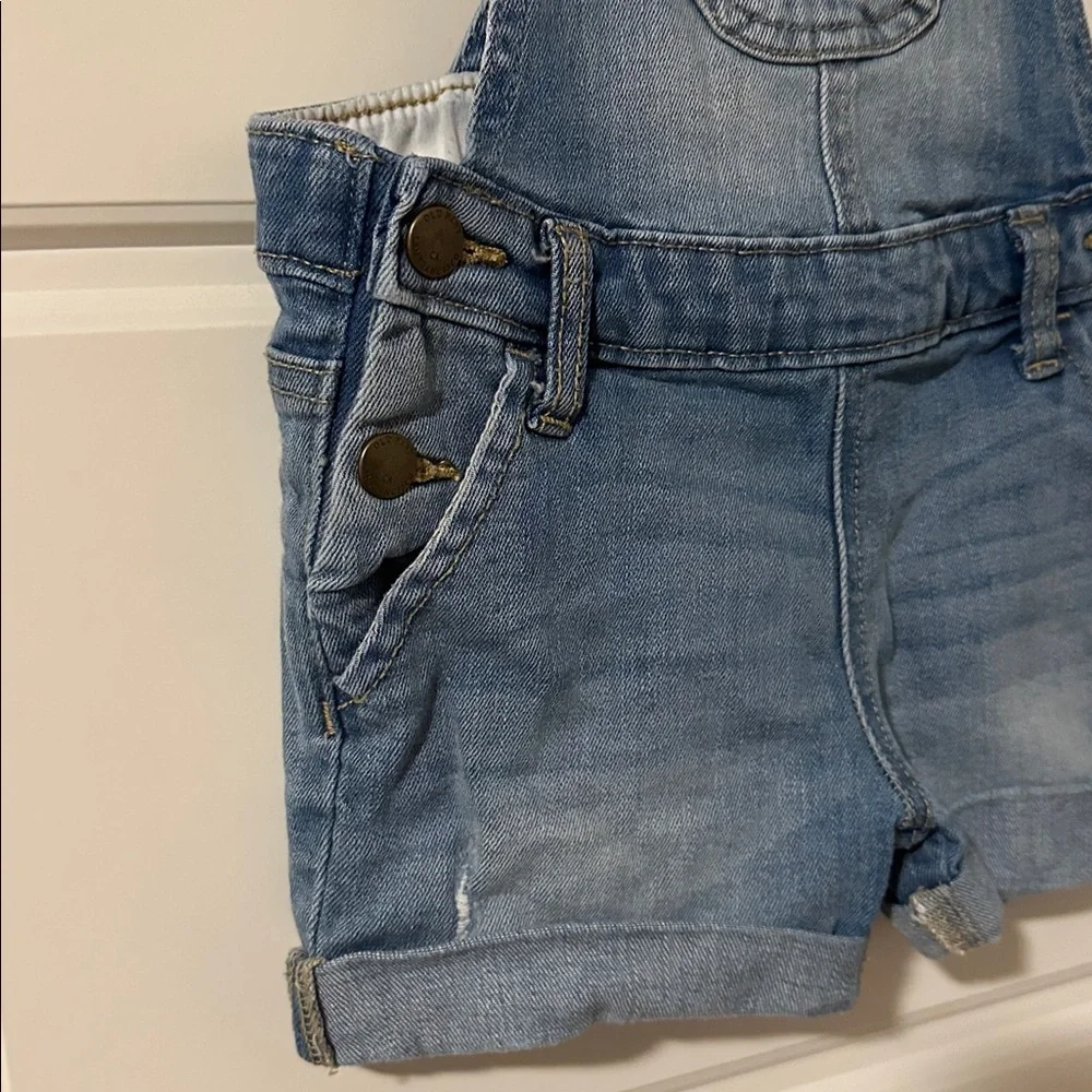 Old Navy Light Blue Denim Shorts Overalls